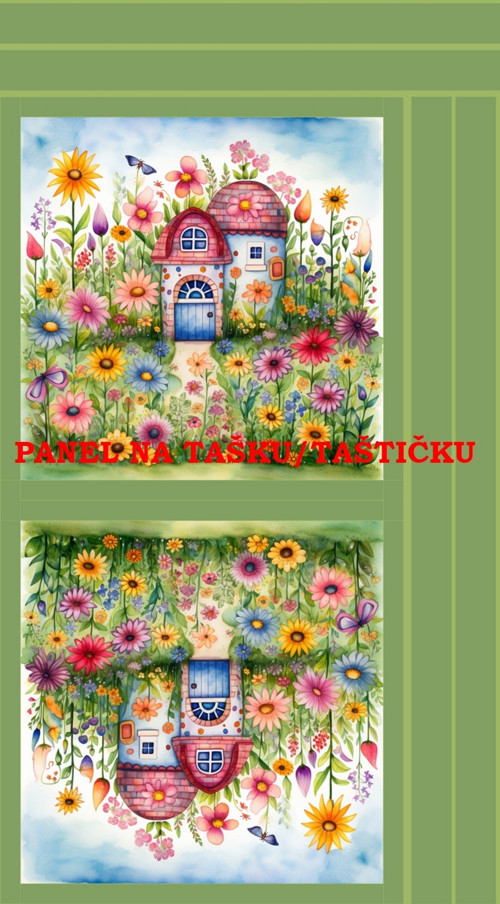 Panel na tašku/taštičku - bavlna XL