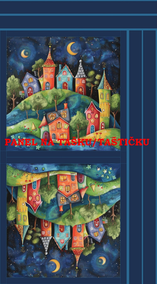 Panel na tašku/taštičku - bavlna XL