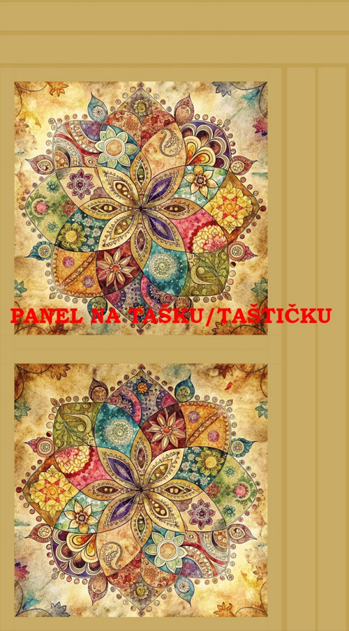 Panel na tašku/taštičku - bavlna XL