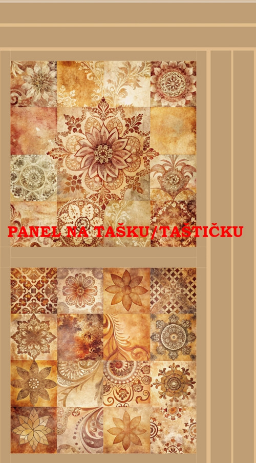 Panel na tašku/taštičku - bavlna XL
