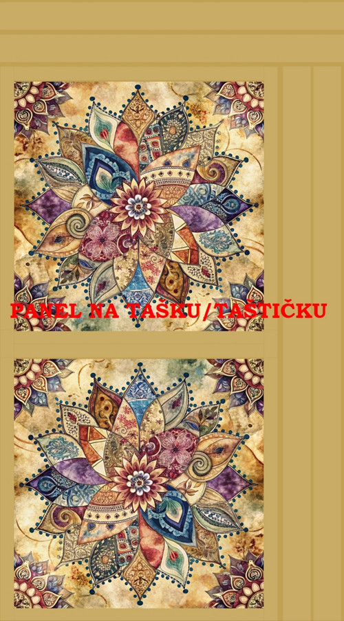 Panel na tašku/taštičku - bavlna XL