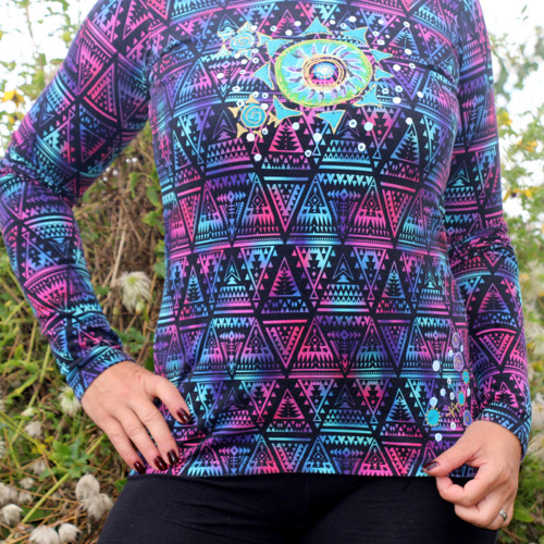 Triko RECY handmade vel. S/M malované