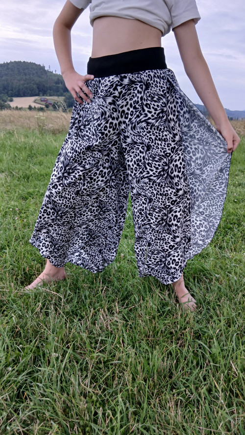 Leopard - zavinovací kalhoty