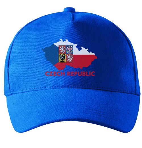 Kšiltovka s vlajkou Česká republika modrá