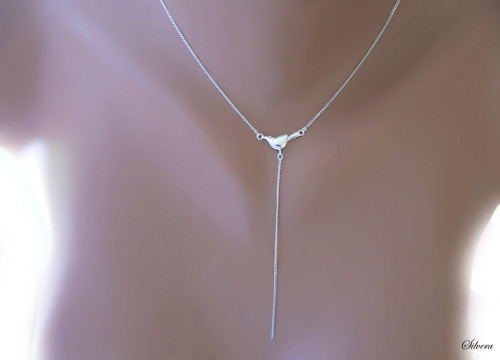 Stříbrný 925 Náhrdelník Triple bird