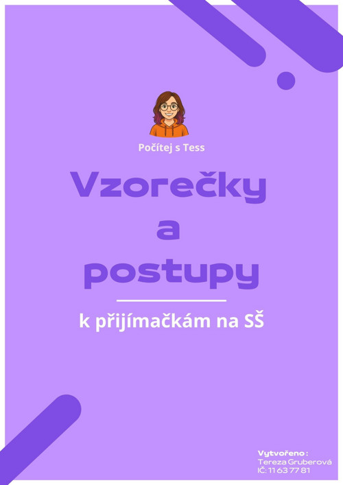 Vzorečky a postupy k přijímačkám – e-book