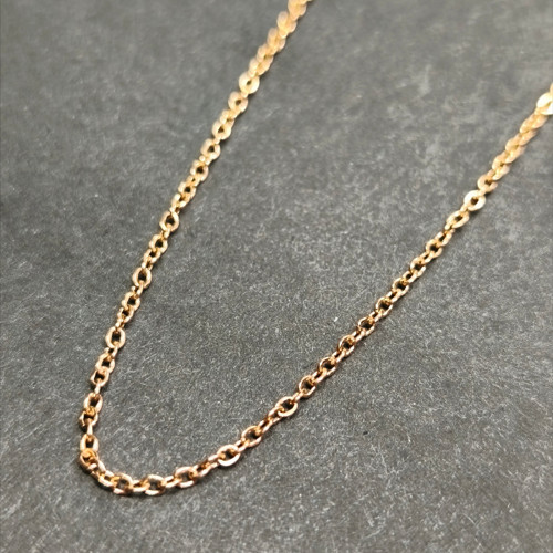 Řetízek chirurgická ocel - rose gold - k přívěskům