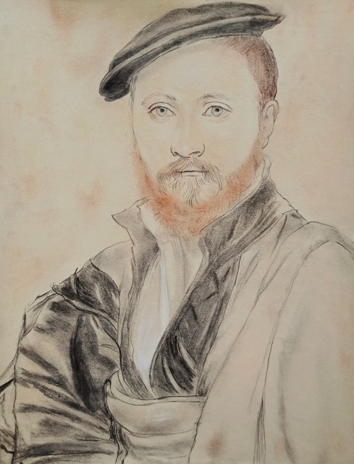 Kopie ,,Neznámý muž'' - Hans Holbein mladší