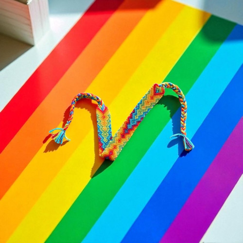 Náramek přátelství - zcela duhový a pride