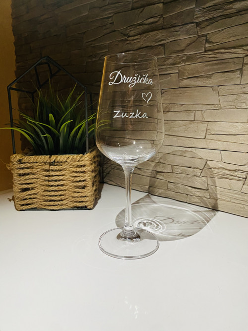 Svatební sklenice " Družička"