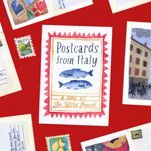 Mini zine — Postcards from Italy