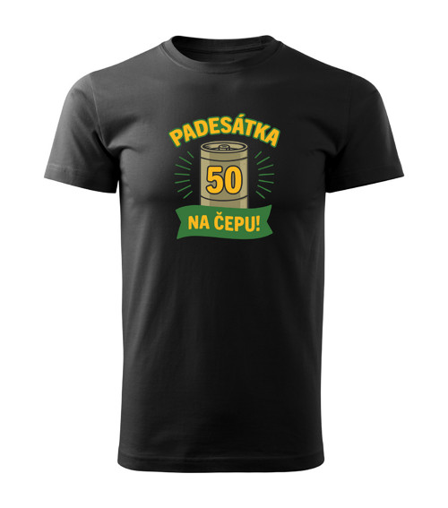 Tričko - Padesátka na čepu - Černé