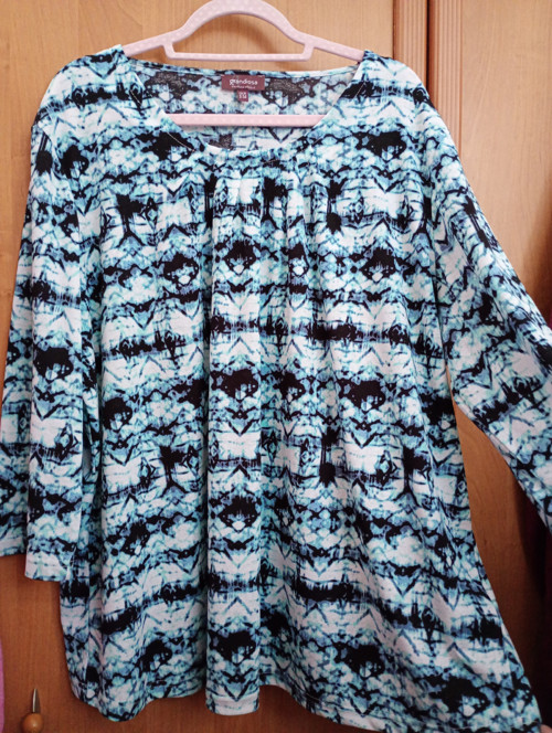 Vintage velká á la batikovaná tunika