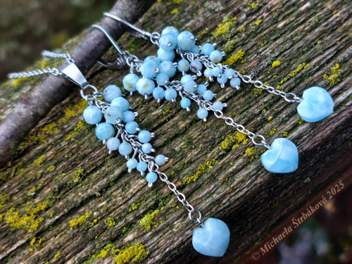 LARIMAR - sada šperků s larimarem