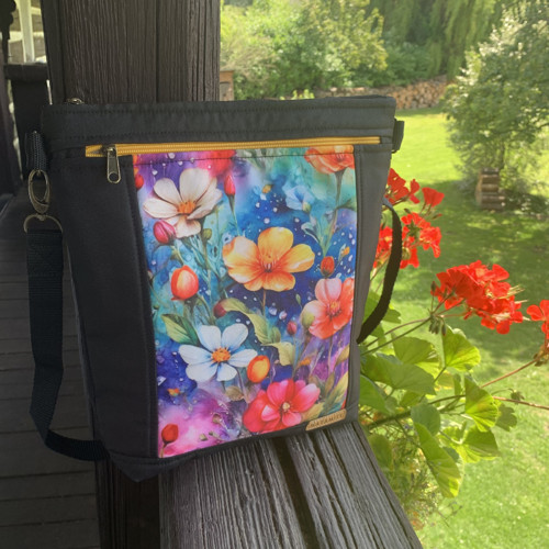 Crossbody kabelka - Barevné květy