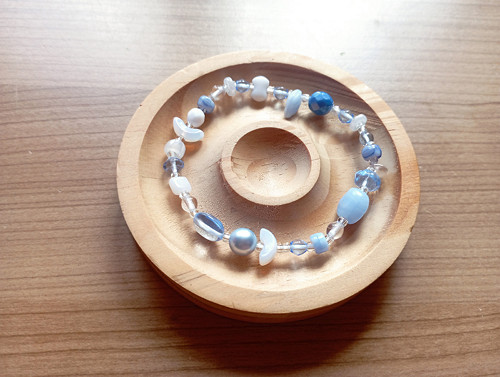 712 - Náramek 18cm - jezerní mámení