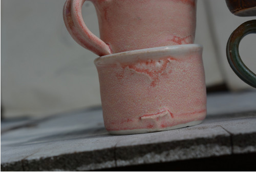 Mrňavý růžový šálek z porcelánu, 50 ml