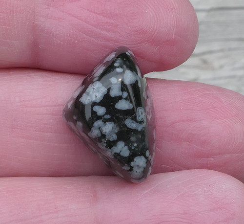 Obsidián sněžný (18 mm) V1192 — foto 1