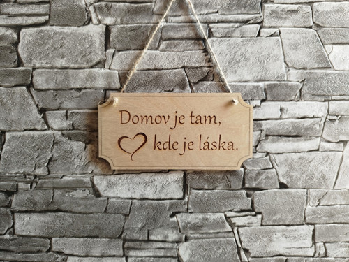 Cedulka - Domov je tam, kde je láska