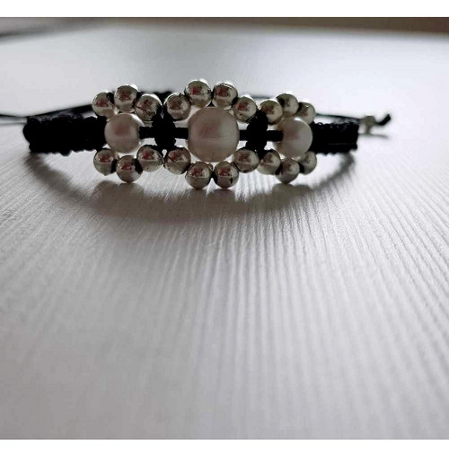Náramek Shamballa s korálky