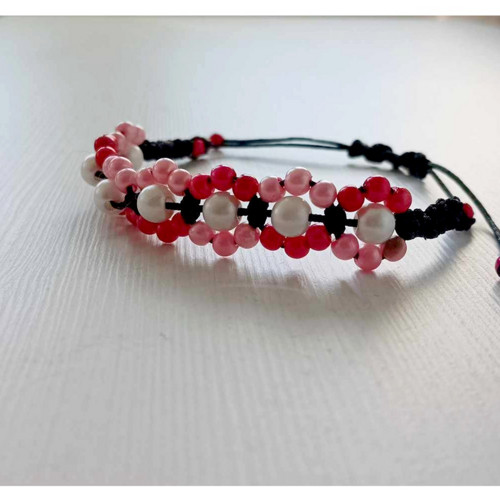 Náramek Shamballa s korálky — foto 1
