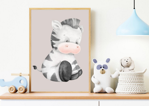 Plakát do dětského pokojíčku / ZEBRA