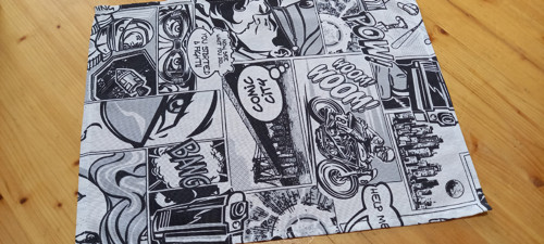 Prostírání ,pánský svačinový ubrousek -Komiks č.1