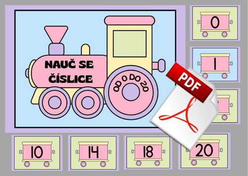 Učím se čísla s vláčkem – PDF ke stažení