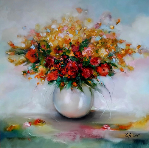 Květiny (50x50cm)