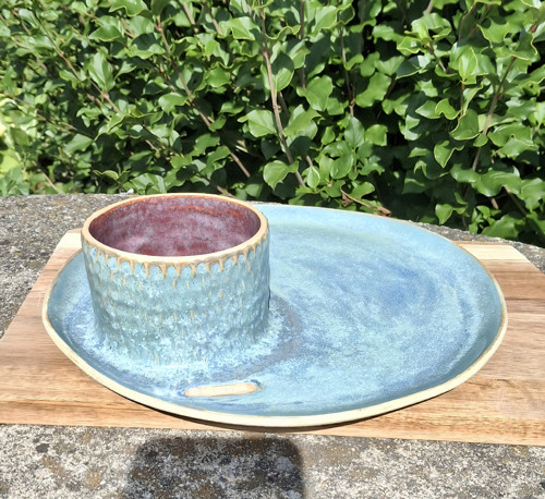 Snack and dip talíř
