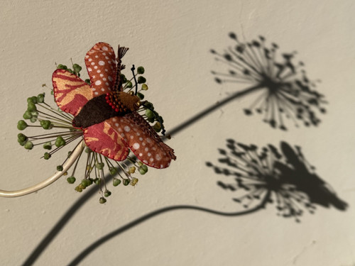 Můra Stáňa - brož z filcu