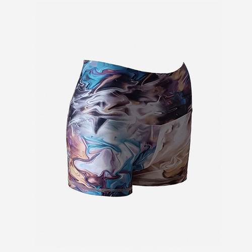 High Waist Shorts AMANDA dark colors