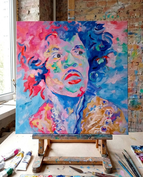 Jimi Hendrix od Floydled Art