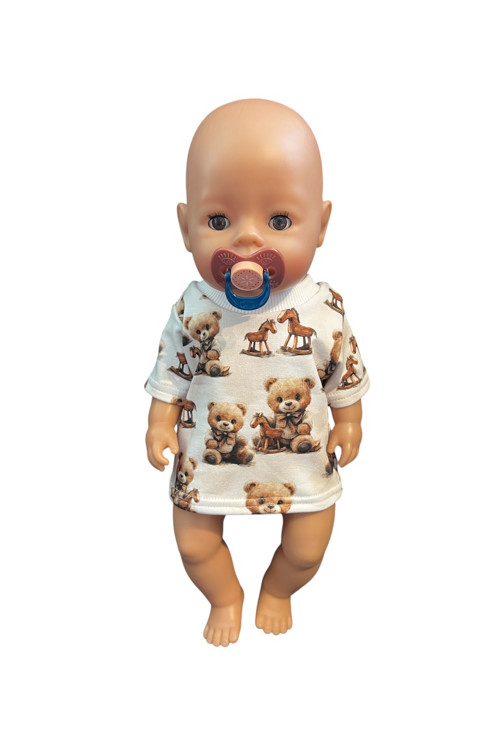 Tričko pre Baby Born 43 cm - macko