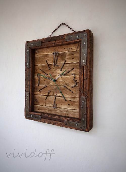 Hodiny nástenné rustic A
