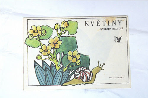 Retro omalovánka Květiny — foto 1