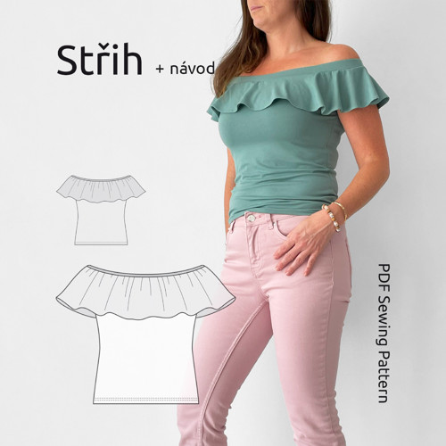 Střih Carmen Top vel. 40-46