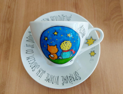Ručně malovaný hrníček - Malý princ