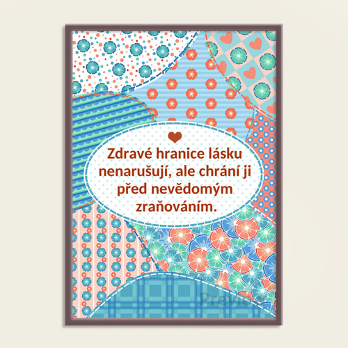 Floral sewing grafika hranice - tyrkysky