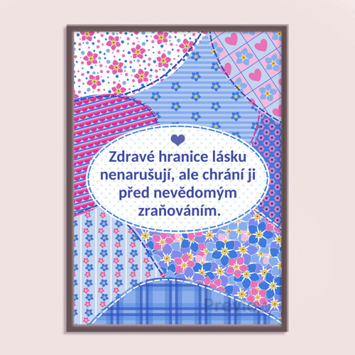 Floral sewing grafika hranice - pomněnky