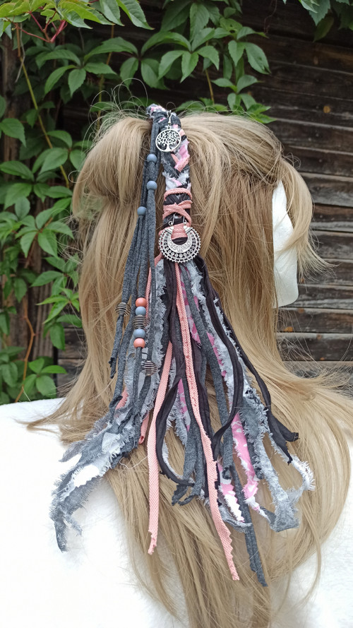 Textilní hairwrap do vlasů se stromem života