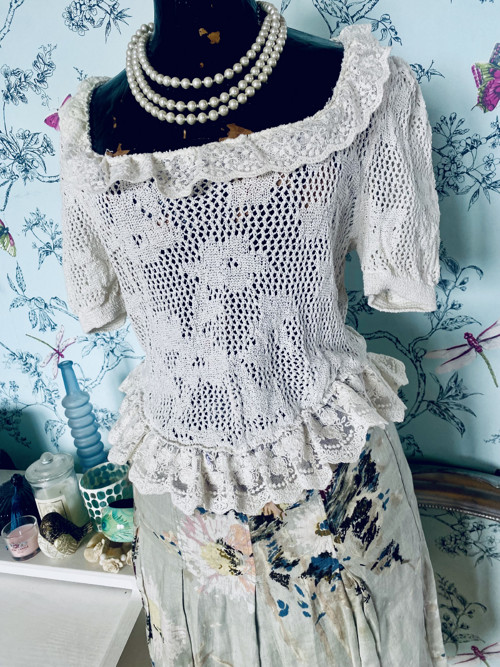 Halenka vintage krajka — foto 1
