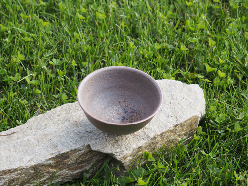 Porcelánová miska - čajový šálek z dřevopalu