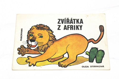 Retro omalovánka Zvířátka z Afriky