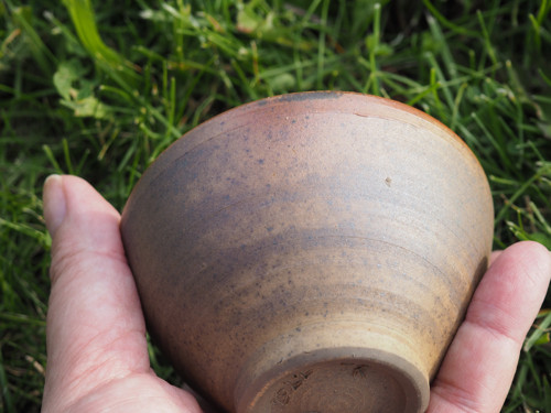Porcelánová miska - čajový šálek z dřevopalu
