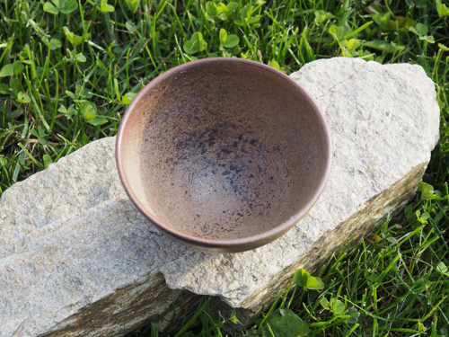 Porcelánová miska - čajový šálek z dřevopalu