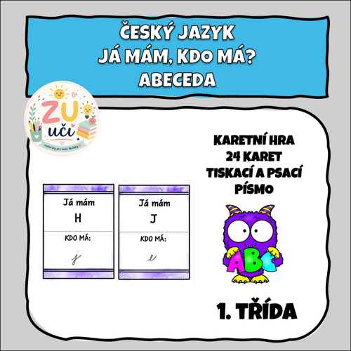 Já mám, kdo má - Písmena tiskací a psací