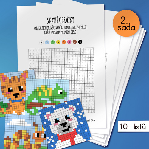 Pracovní listy - skryté obrázky 2.sada (PDF)