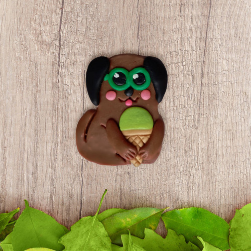 FIMO magnetka na každé roční období pejsek - léto