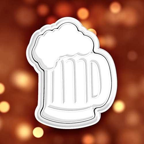 Dvoudílné vykrajovátko - PIVO - půllitr